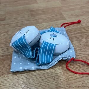 Alpine Muffy Baby Ear Defenders- White and Blue